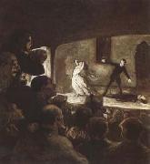 Honore  Daumier The Melodrama (mk09) oil on canvas
